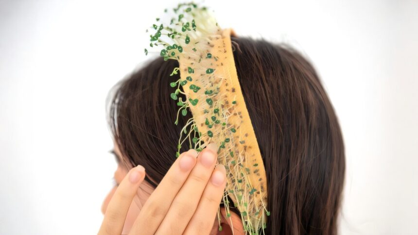 Hydrogel material weaves seeds into textiles