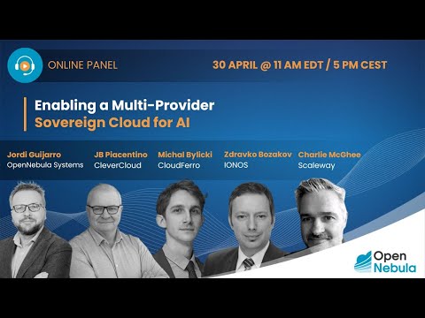 Online Panel: Facilitating a Multi-Provider Sovereign AI Cloud