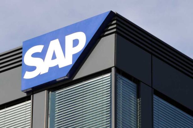 SAP logo on building