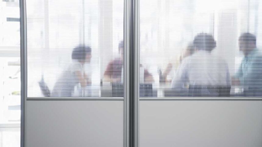 meeting behind privacy glass