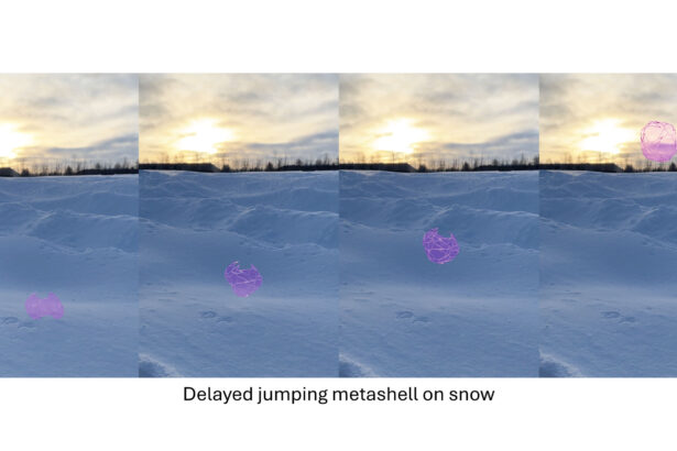 Autonomous structures can be programmed to jump, days in advance