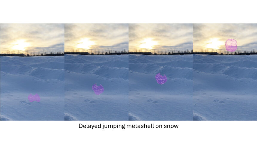 Autonomous structures can be programmed to jump, days in advance