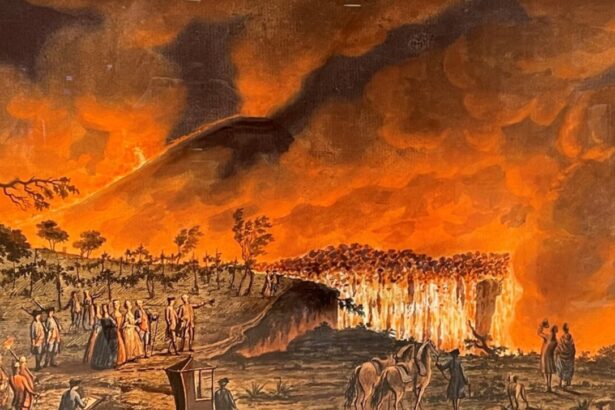After 250 years, Mount Vesuvius artwork erupts into life
