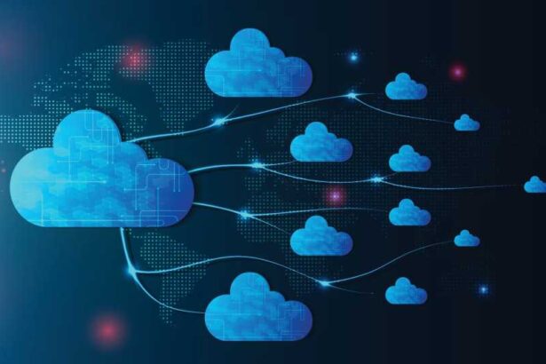 Multiple cloud symbol vector illustration, 2D cloud, 3D cloud, multi-cloud work connected data.