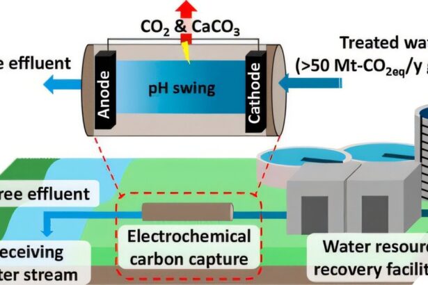 New electrochemical process captures carbon from treated wastewater before release