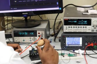 Coin-sized device uses nut waste and drops of water to generate green energy