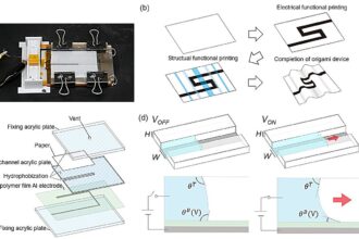 Portable printer developed for fabrication of origami devices