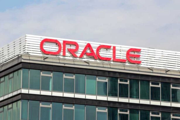 Oracle sign on building