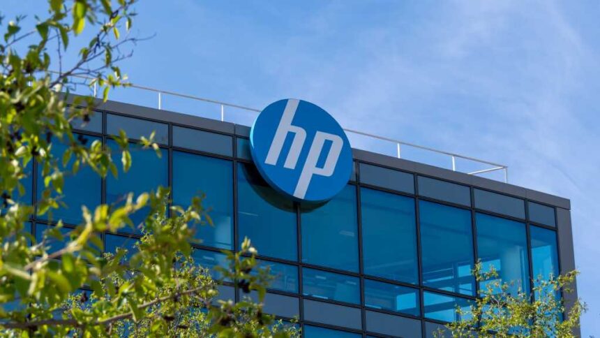 HP signage on building