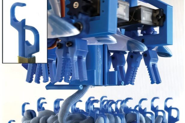 Newly developed knitting machine makes solid 3D objects