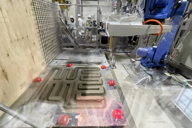 Spray 3D concrete printing simulator boosts strength and design