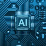 AI (Artificial Intelligence) technology, chip IC on PCB, PCB circuit board, microprocessor