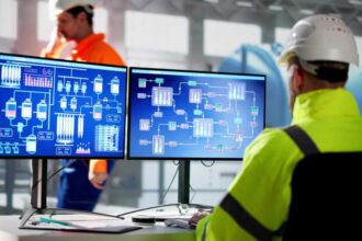 Man Working In Power Plant Electricity Generation