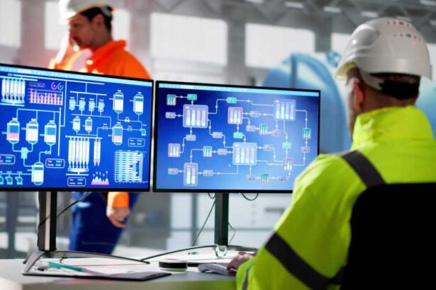 Man Working In Power Plant Electricity Generation