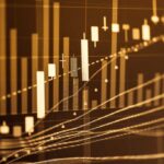 Display of Stock market quotes which including of the digital number and graph chart trends to represent Investment in the exchange market.