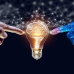 artificial intelligence AI hands conceptual