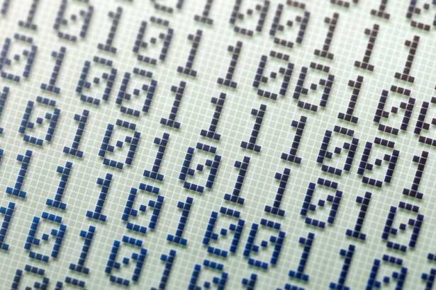 Binary number system, bits, binary numbers on an LCD display abstract wide background, banner, backdrop. Calculator screen macro, closeup, nobody. Math and computer science, electrical engineering