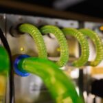 server with liquid cooling pipes