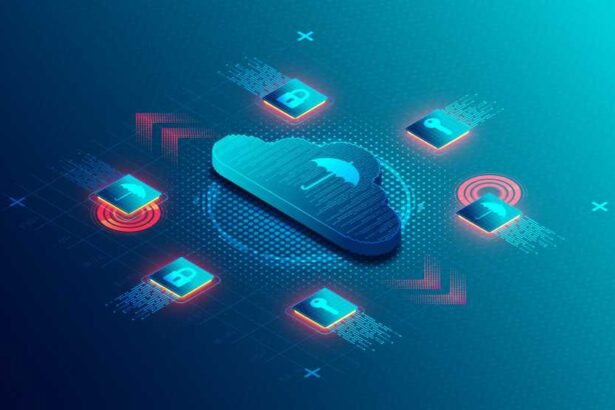 Cloud Computing Disaster Recovery Solutions Concept - Cloud DR - Services Companies Use for the Purpose of Backing Up Resources into a Cloud Environment - 3D Illustration