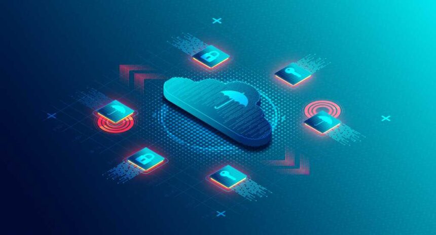 Cloud Computing Disaster Recovery Solutions Concept - Cloud DR - Services Companies Use for the Purpose of Backing Up Resources into a Cloud Environment - 3D Illustration