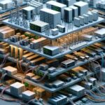 AI image 7 layers of OSI model telecommunications network