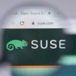 SUSE logo close-up on website